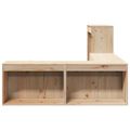 vidaXL Nočný stolík s písacím stolom 222x107x75 cm, borovica