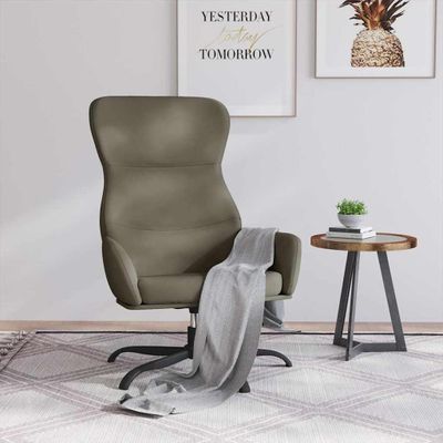 vidaXL Relaxačné stolička sivá umelá koža