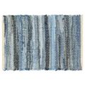 vidaXL Prestierania 6 ks chindi rifľovo-modré 30x45 cm bavlnené
