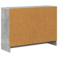 vidaXL Servírovacia skriňa Betónová šedá 73,5 x 22,5 x 53,5 cm