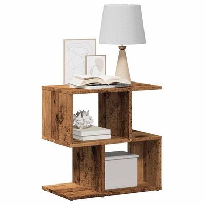 vidaXL Nočná skrinka Old Wood 50x30x51,5 cm Konštrukcia dreva