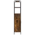 vidaXL Highboard Dymový dub 40 x 33 x 161 cm Kompozitné drevo