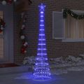 vidaXL LED vianočný stromček Modrá 250 cm Kov
