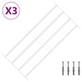 vidaXL Bezpečnostné mreže na okná so 4 priečnymi tyčami 3 ks 63-114 cm