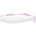 vidaXL Taštičkový pružinový matrac stredne tvrdý plus 140x200 cm