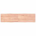 vidaXL Stolová doska svetlohnedá 160x40x(2-6)cm ošetrený masív hrany