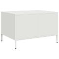 vidaXL Konferenčný stolík biely 68,5x50x43,5 cm oceľ
