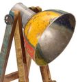 vidaXL Stojacia lampa viacfarebná E27 masívne mangové drevo