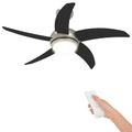 vidaXL Stropný ventilátor s osvetlením a diaľkovým ovládaním Ø 110 cm