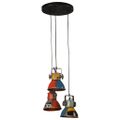 vidaXL Závesná lampa 25 W viacfarebná 30x30x100 cm E27