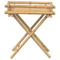 vidaXL Skladací stolík s podnosom 60x40x68 cm bambus