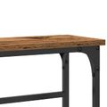 vidaXL Konzolový stôl Staré drevo 75 x 19,5 x 75 cm Kompozitné drevo