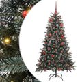 vidaXL Umelý vianočný stromček Zelená 150 cm PVC, plast a oceľ