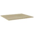 vidaXL Prídavné police 4 ks, dub sonoma 60x50x1,5 cm, drevotrieska