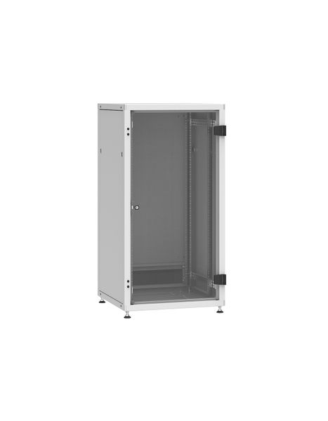 Rozvádzač LC-50 24U, 600x600 RAL 7035, sklenené dvere