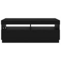vidaXL TV skrinka 100 x 35 x 40 cm Čierny dub Kompozitné drevo