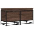vidaXL Úložný box s vekom hnedý dub 100x40x51,5 cm kompozitné drevo