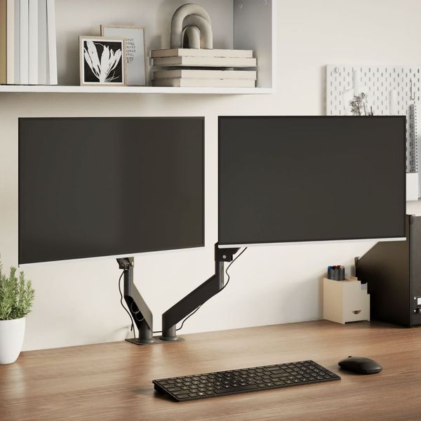 vidaXL Rameno na dva monitory pre max 27 palcov pružinu obrazovky 20kg