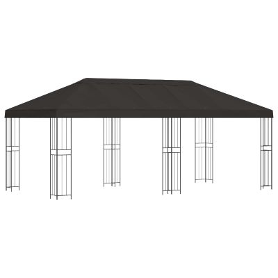 vidaXL Altánok so stenami 6 x 3 m Antracitová Polyester a oceľ 190