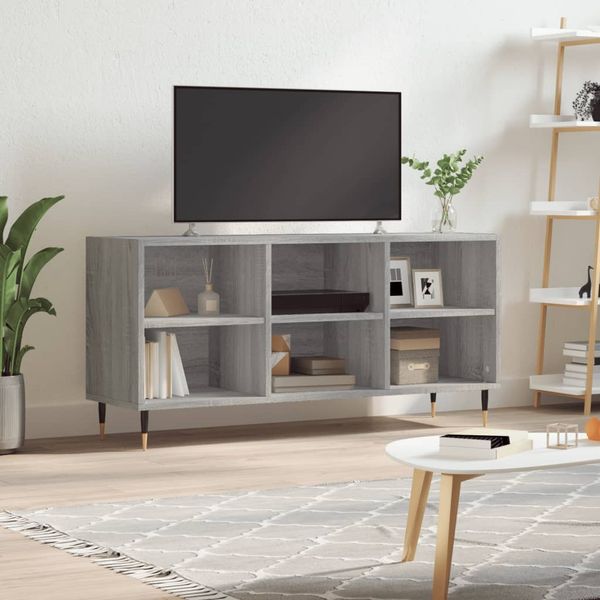 vidaXL TV skrinka sivý dub sonoma 103,5x30x50 cm spracované drevo