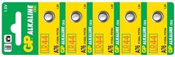 Alkalická Batéria GP LR44 (A76) - 5ks