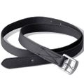 Čierna sedlo sada pre jazdu na koni 17,5" pravá koža 12 cm 5-v-1