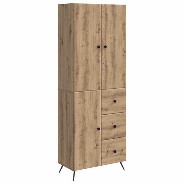 vidaXL Sada skríň 2 pcs Dub artisan Kompozitné drevo