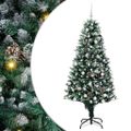 vidaXL Umelý vianočný stromček Zelená 180 cm PVC a Oceľ a Plast