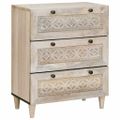 vidaXL Servírovacia skriňa 2 ks 120 x 33,5 x 75 cm mangový masív Biela