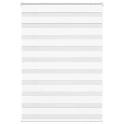 vidaXL Zebra roleta biela 100x100 cm šírka látky 95,9 cm polyester