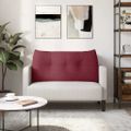 vidaXL Poduška na chrbát Víno červené 100 x 24 x 50 cm látka