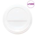 vidaXL Papierové viečka na šálky kávy Ø80 mm 8oz 1000 ks biely plast