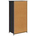vidaXL Highboard Čierny dub 62 x 36 x 121,5 cm Kompozitné drevo