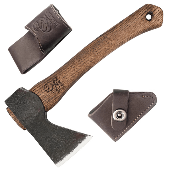 AX1 Beavercraft Small Carving Hatchet with Leather Sheath