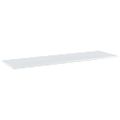 vidaXL Prídavné police 4ks, lesklé biele 100x30x1,5cm kompozitné drevo