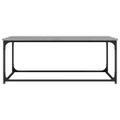 vidaXL Konferenčný stolík sivý sonoma 102x50x40 cm spr. drevo a železo