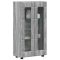 vidaXL Servírovacia skriňa FLORIN 55,5 x 29 x 100 cm Sivý Sonoma