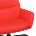 vidaXL Relaxačné kreslo červené umelá koža