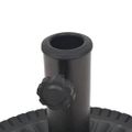 vidaXL Stojan na slnečník, živicový, okrúhly, čierny, 14 kg