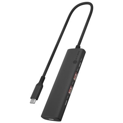 RAIDSONIC ICY BOX 4-Port USB Hub, USB-C/A