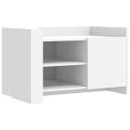 vidaXL Konferenčný stolík biely 80x50x50 cm kompozitné drevo