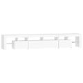vidaXL TV skrinka s LED svetlami biela 230x36,5x40 cm