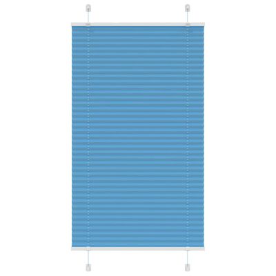 vidaXL Plisovaná roleta modrá 75x150 cm Šírka látky 74,4 cm Polyester