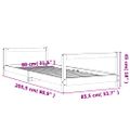 vidaXL Rám detskej postele 80x200 cm masívna borovica