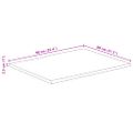 vidaXL Stolová doska 90x80x2,5 cm živý okraj masívne mango
