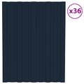 vidaXL Strešný panel 36 ks Antracitová 60 x 45 cm Pozinkovaná oceľ