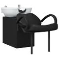 vidaXL Kozmetický stolička Čierna a biela 136 x 60 x 92 cm PVC