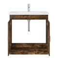 vidaXL Sada kúpeľňového nábytku Dymový dub 81 x 40 x 84,5 cm