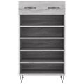vidaXL Botník sivý dub sonoma 60x35x105 cm kompozitné drevo