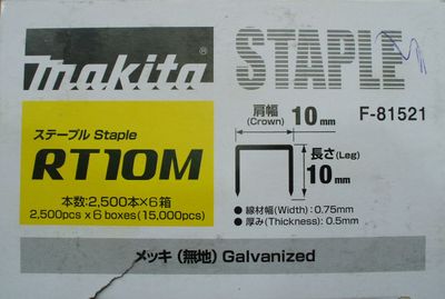 Makita spony 10 mm, 15 000 kusov, BST110